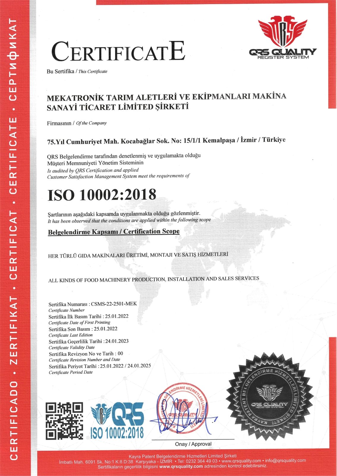 ISO 10002 hujjatining skan nusxasi